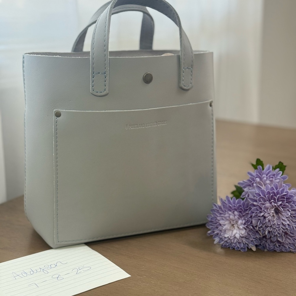 Portland Leather Mini Crossbody Tote